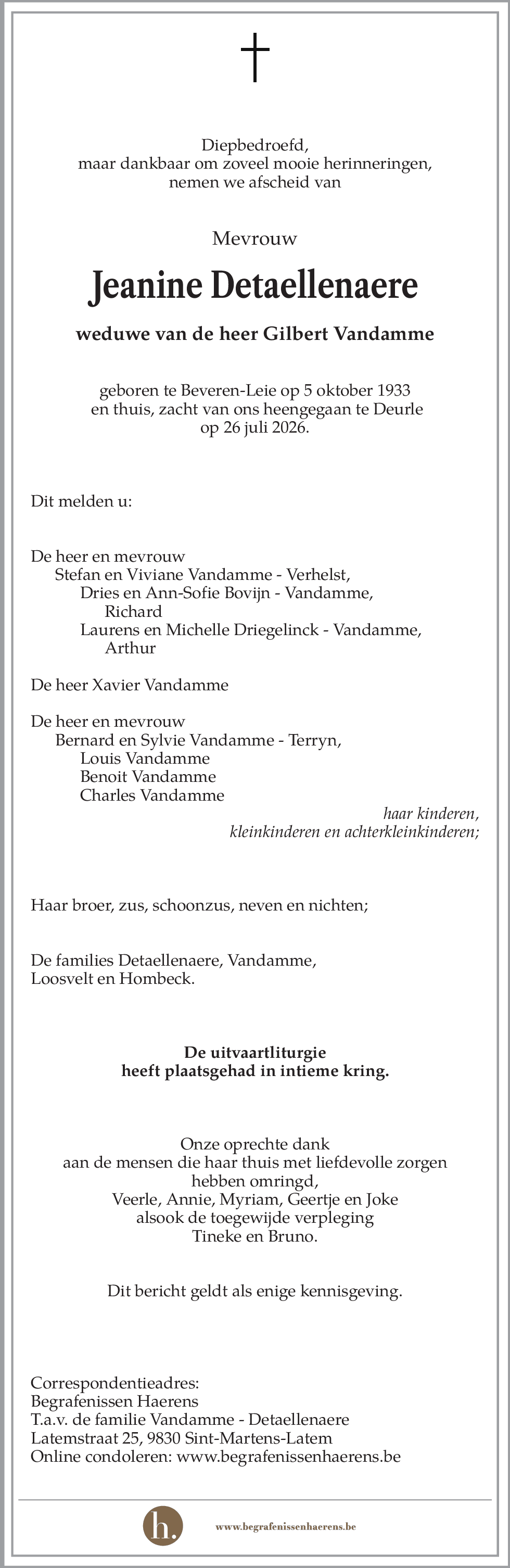 Jeanine Detaellenaere
