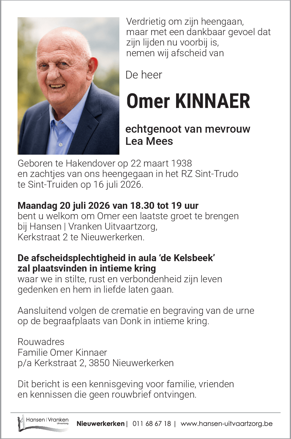 Omer KINNAER