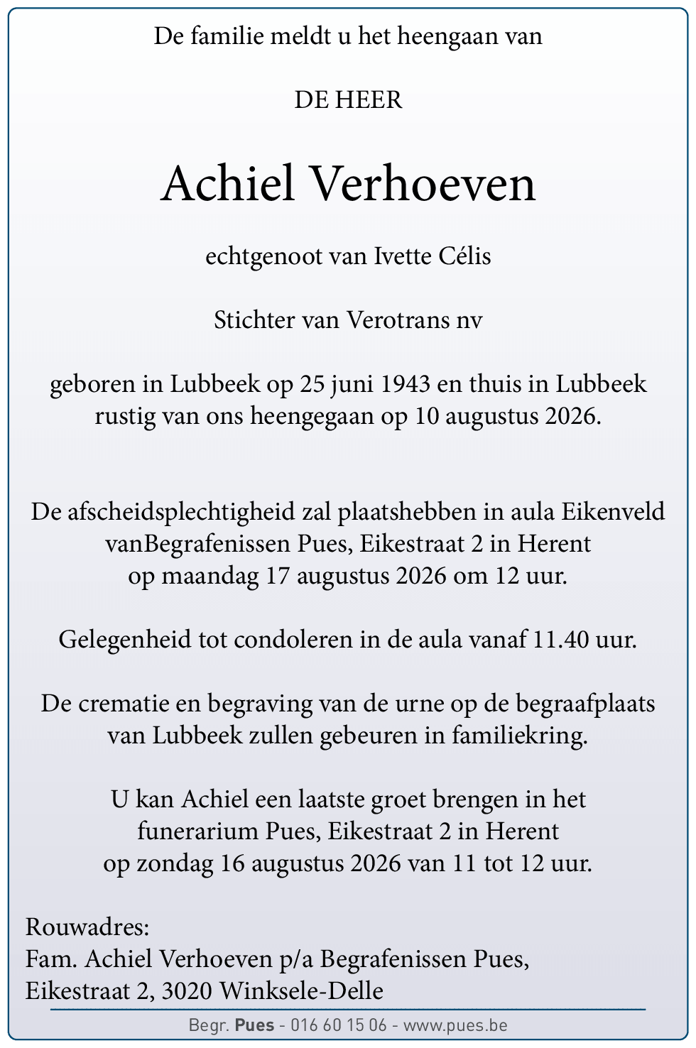 Achiel Verhoeven