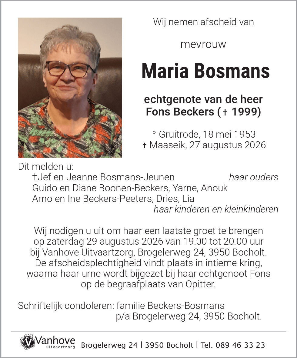 Maria Bosmans