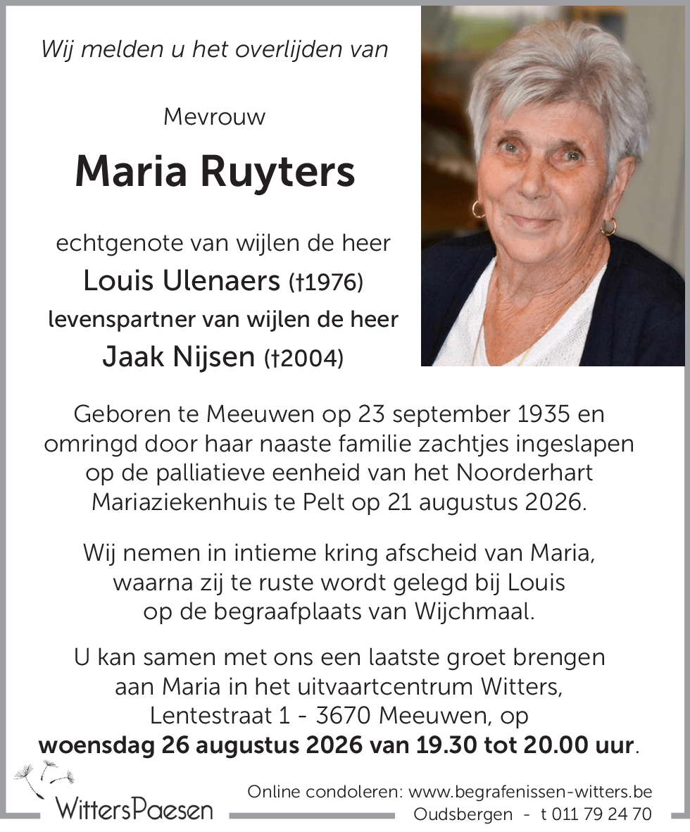 Maria  Ruyters