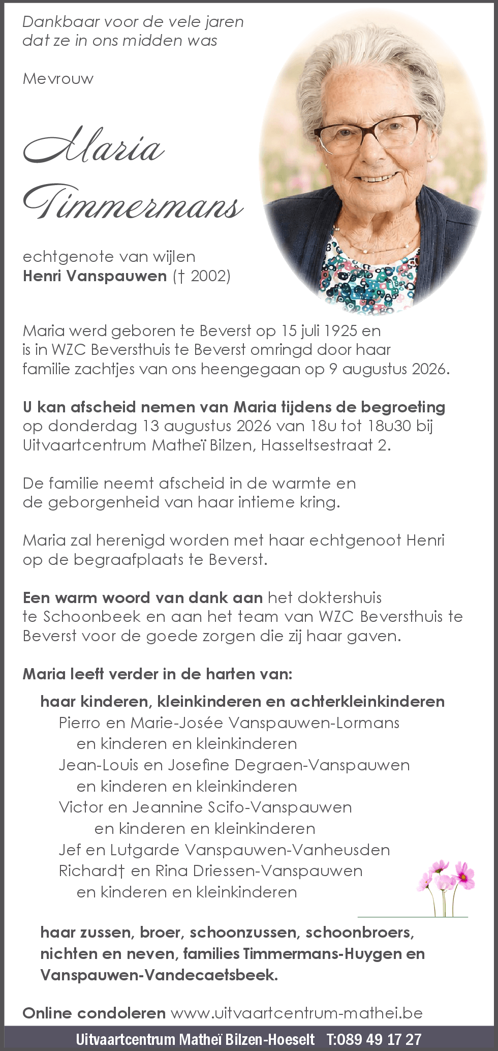 Maria  Timmermans