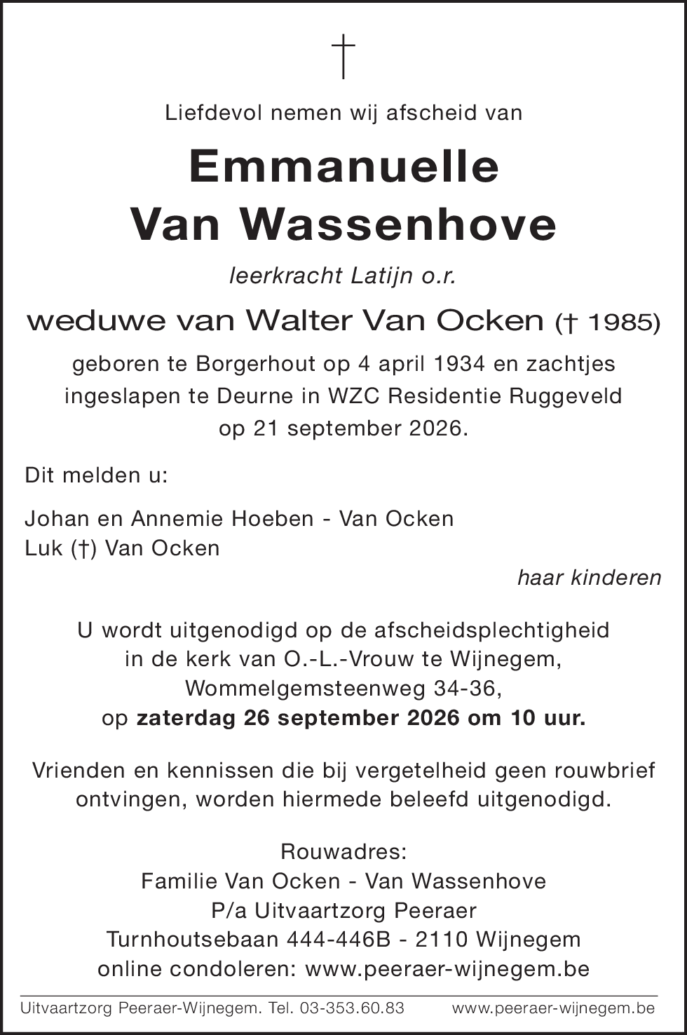 Emmanuela Van Wassenhove