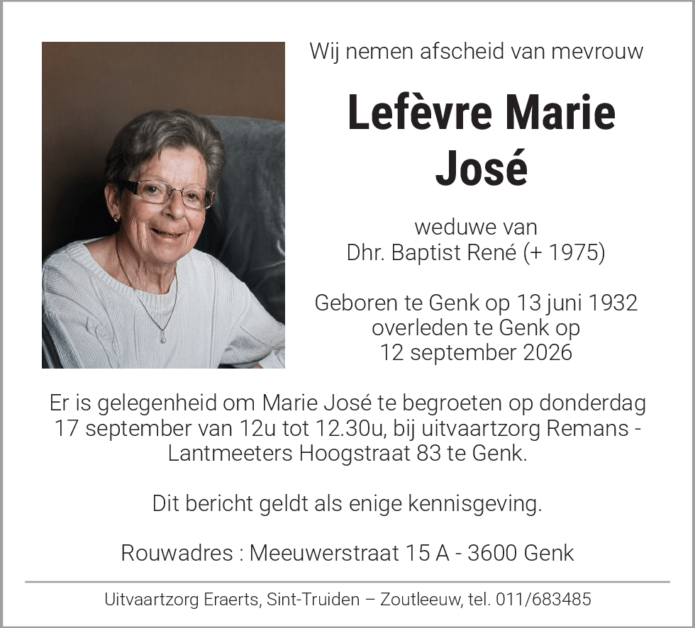 Lefèvre  Marie José