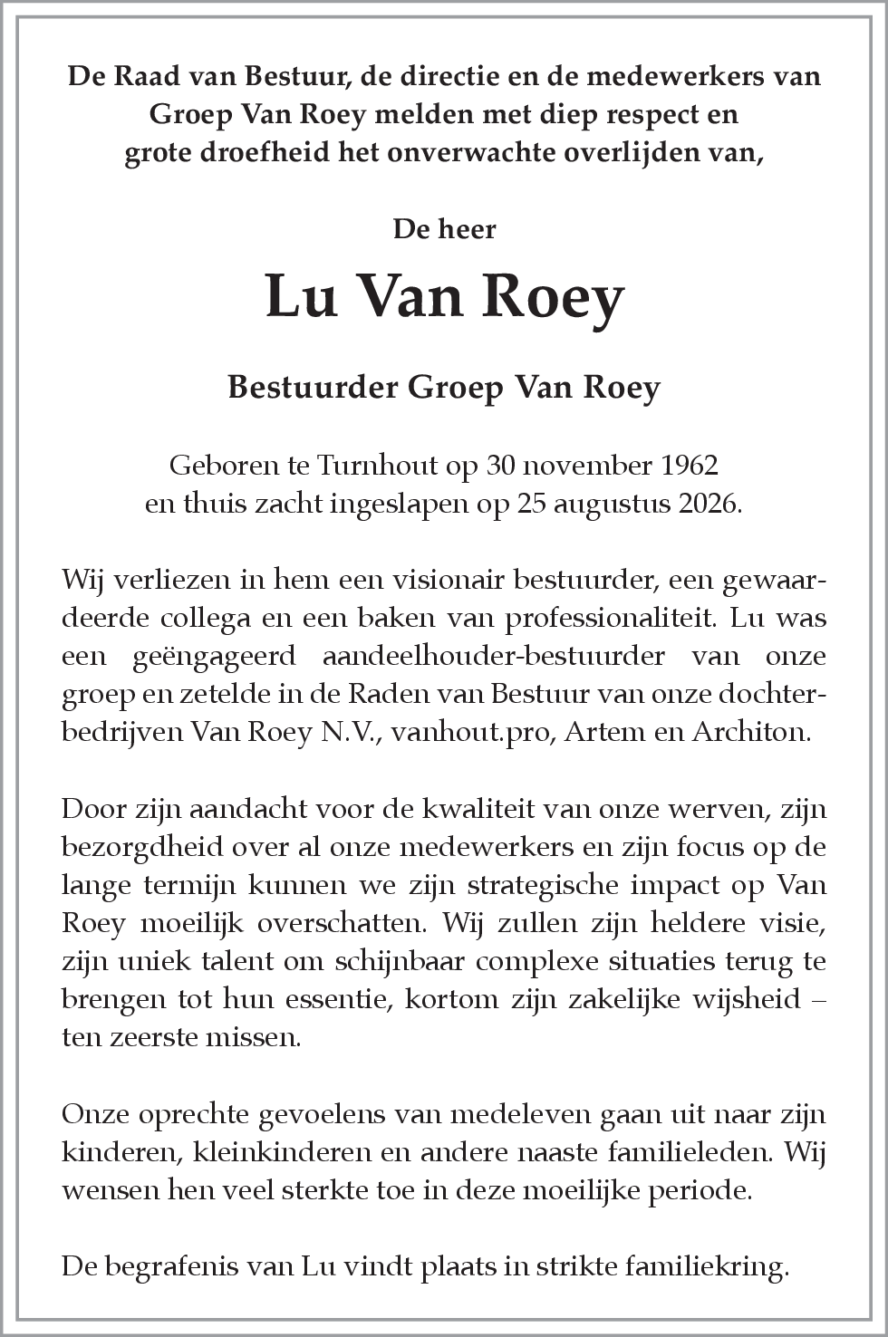 Lu Van Roey