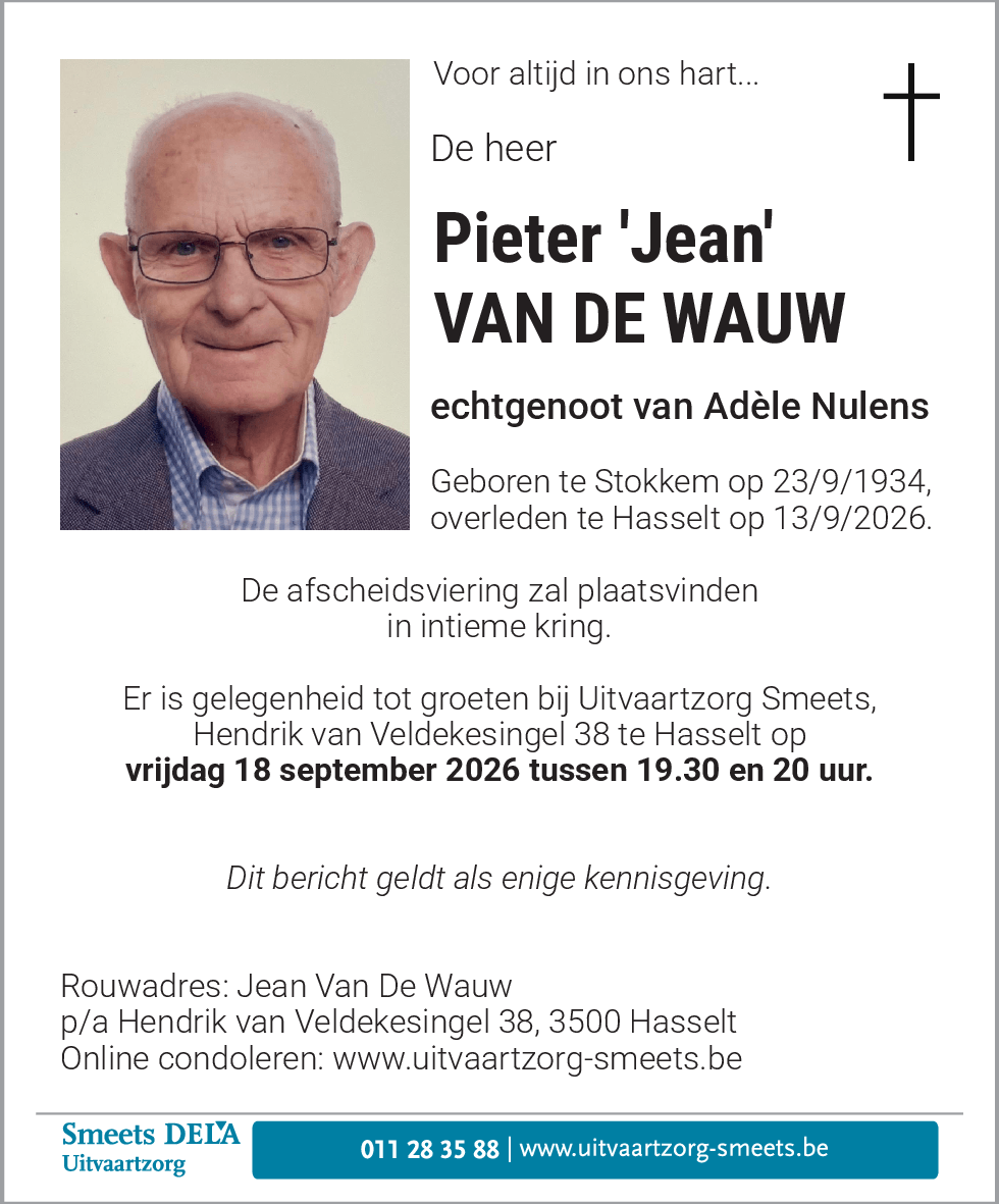 Pieter Van De Wauw