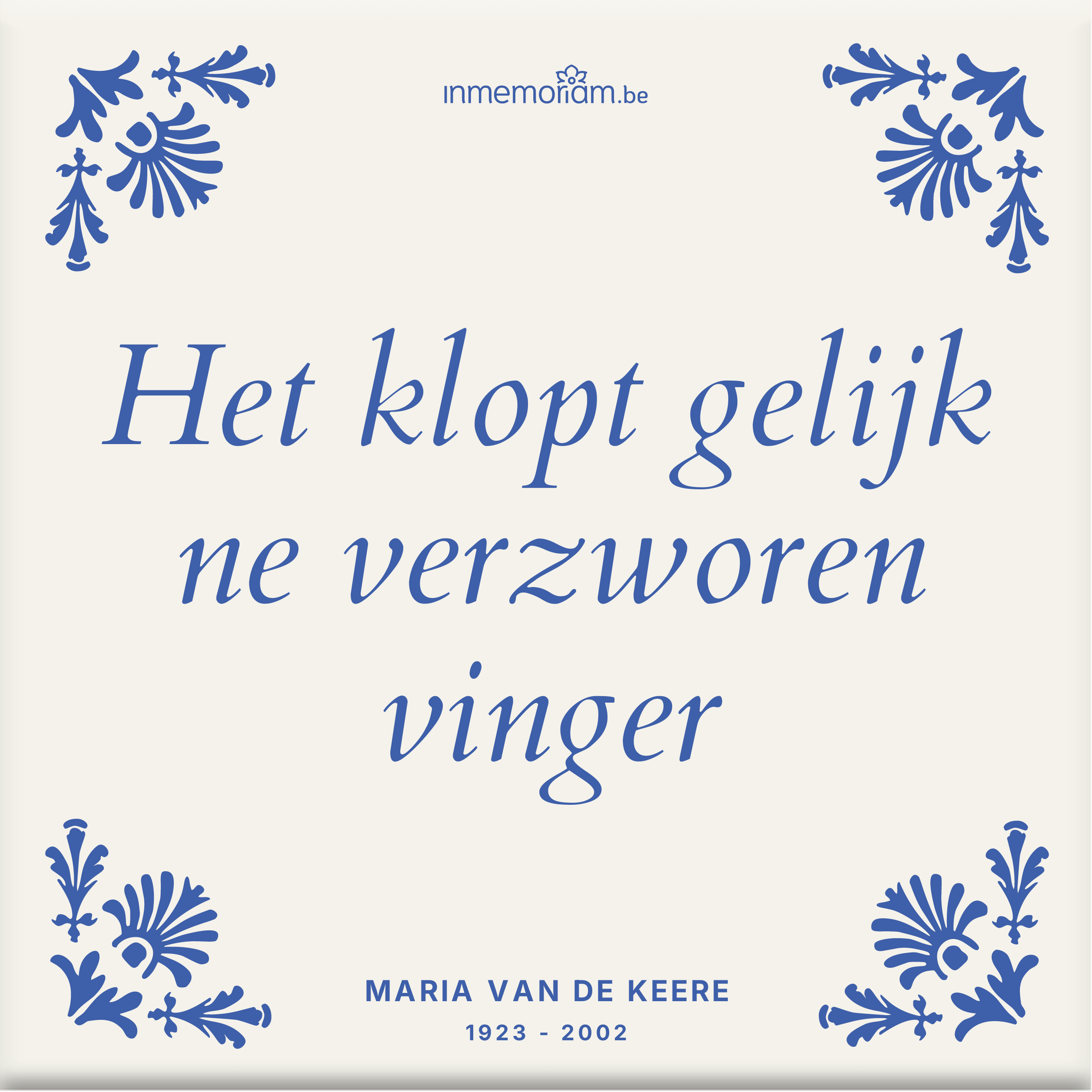 Maria Van de Keere